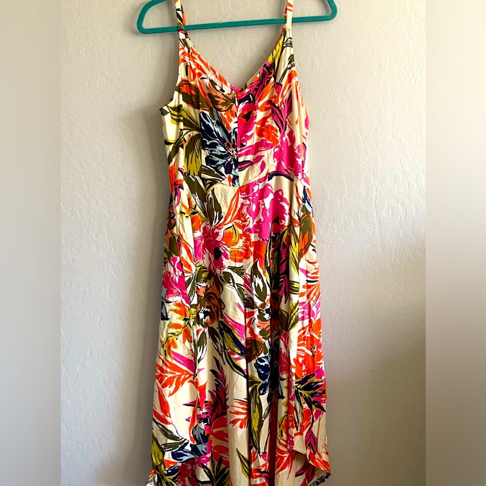 Multi colored one piece pants/dress